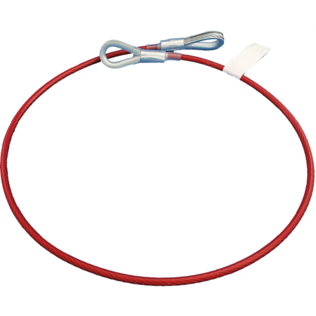 PEAKWORKS 2 Ft. Cable Anchor Sling with 2 Eye Config, 1/4" PVC Glvnzd Cable V8208002